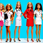 **Image Prompt for Barbie's Evolution**: 
   "Create an illustration showcasing the evolution of Barbie from 1961 to the present day. Include various outfits and professions, such as a doctor, astronaut, and lawyer, reflecting her journey as a modern woman. The background should depict changing cultural trends over the decades."